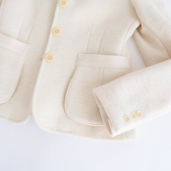 Gant Cream 100% Wool Three Button Blazer Size 6 - Picture 6 of 12